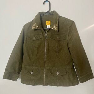 Ruby Rd. Olive Jean Jacket with Studs